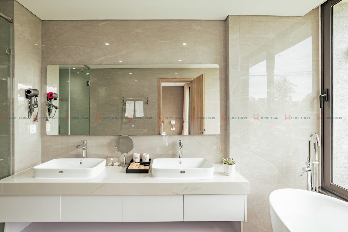 Phòng tắm double sink