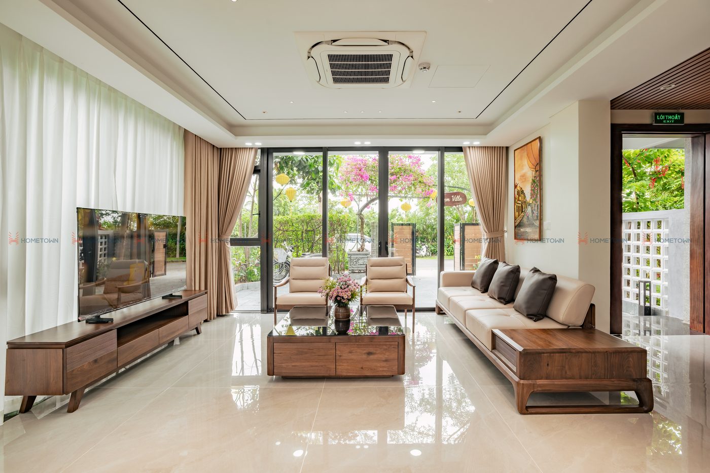 Phòng khách sofa gỗ
