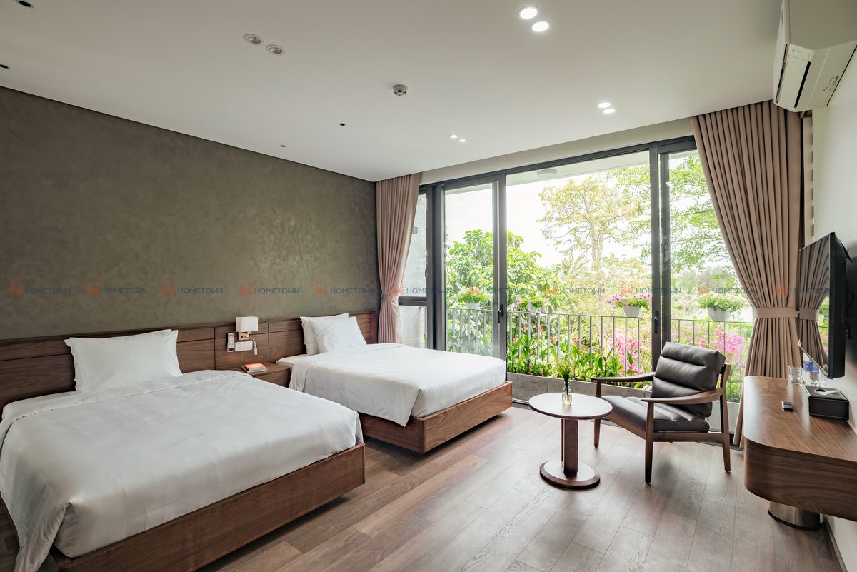 Phòng Twin 1 view sân vườn